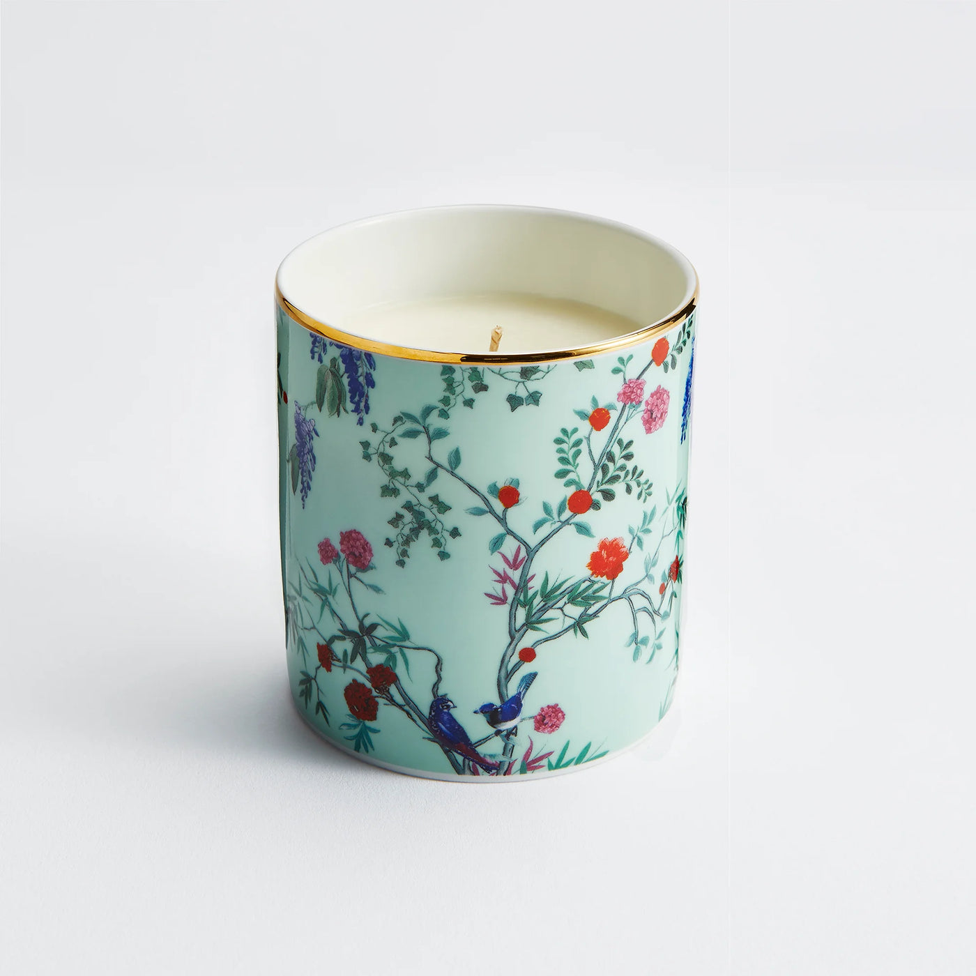 Maison Splendid fine bone china in aqua chinoiserie design with scent number three