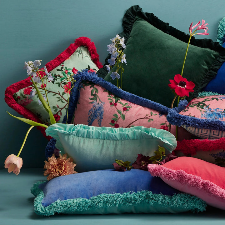 Maison Splendid collection of printed and plain velvet cushions