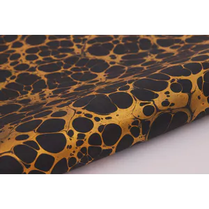 Maison Splendid marble wrapping paper in bubbles gold